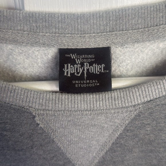 Universal Studios Harry Potter Ravenclaw Gray Appliqué Sweatshirt W1237 Sz S - Picture 6 of 9